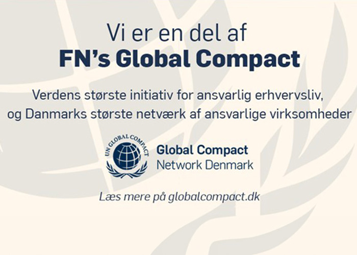 Billede med FN global compact